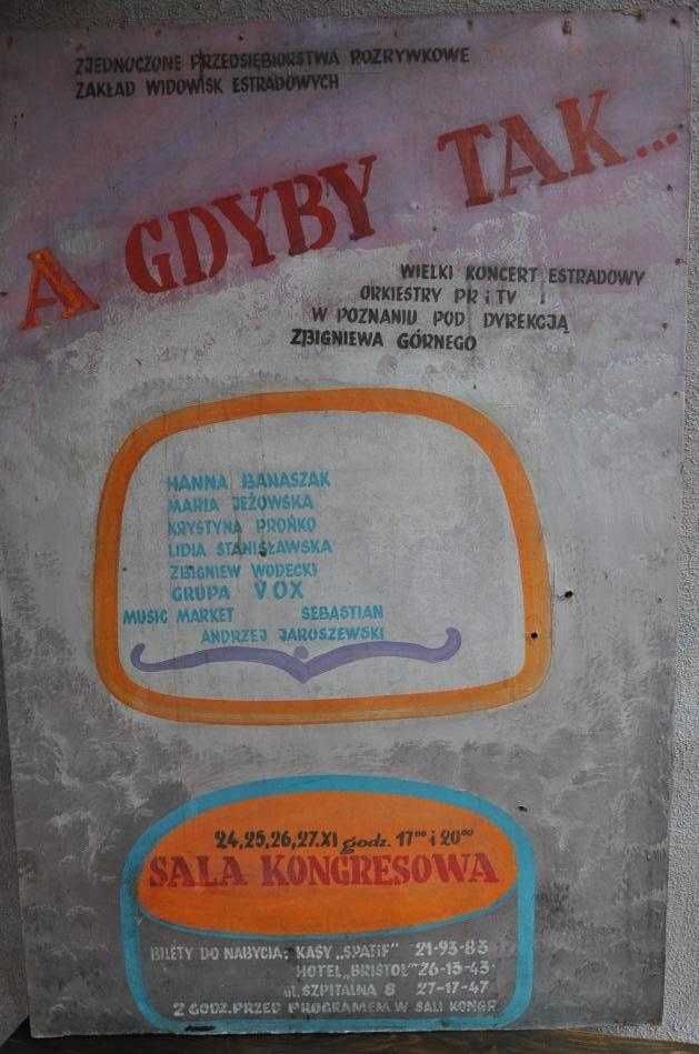 Duży plakat, afisz PRL. obraz, dekoracja