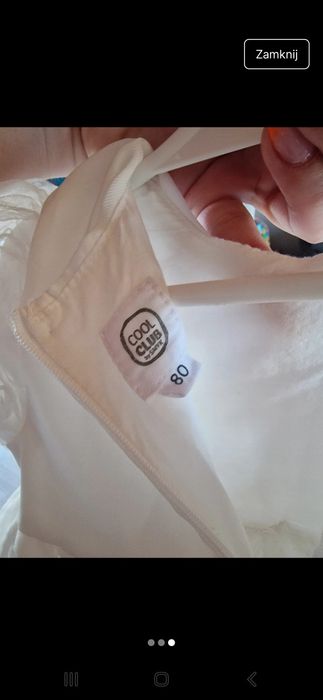 Sukieneka biała dla dziewczynki