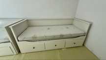 Łózko rozkadane Ikea Hemnes z szufladami