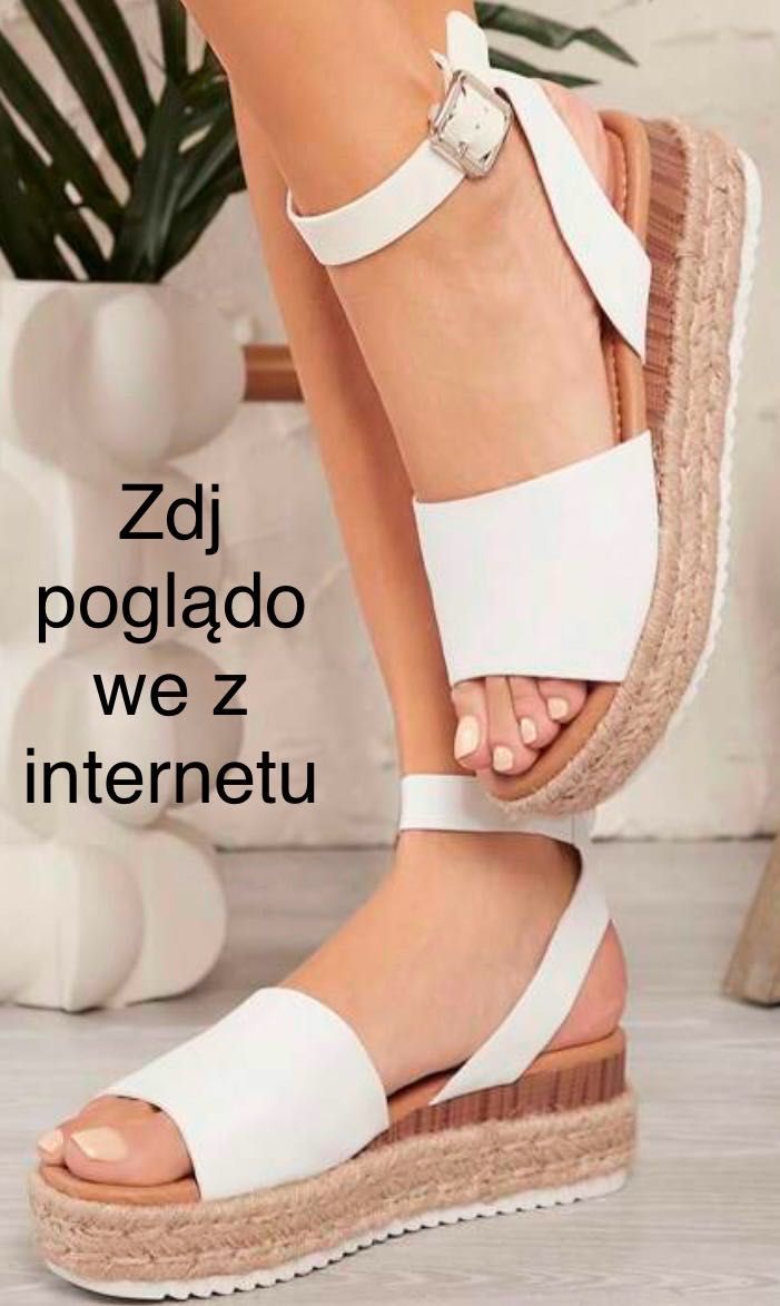 Buty ślubne lub buty na zmianę sandały