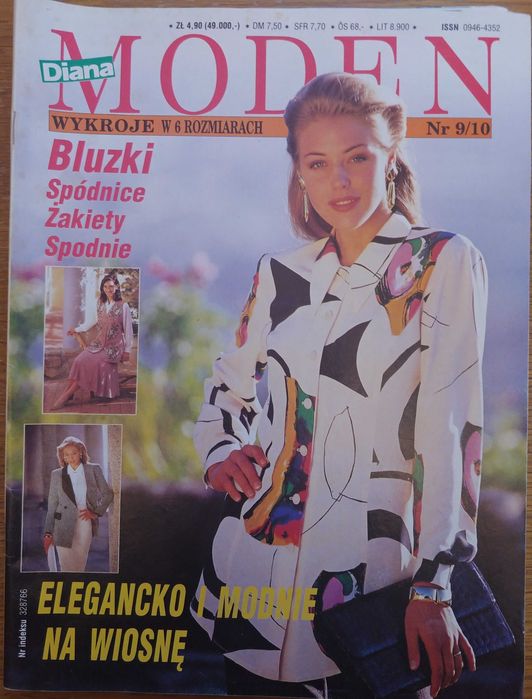 Diana Moden nr 9/10 z arkuszami wykrojów