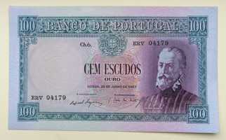 Nota Notas de escudos 100$00 1957 (NOVA)