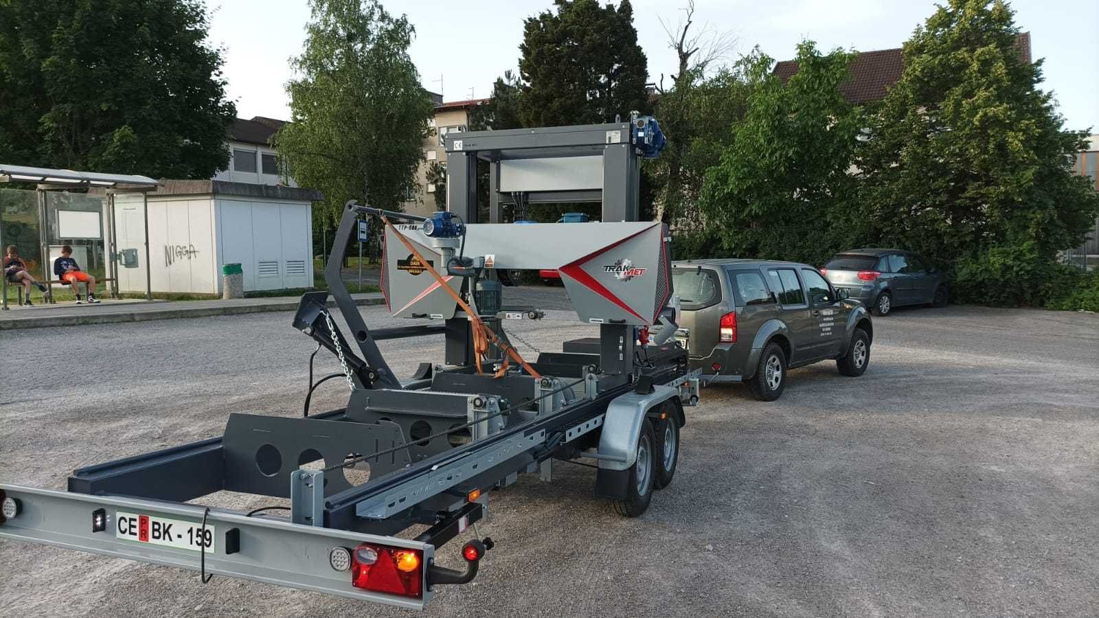 Trak taśmowy TTP-600 Premium mobilny z hydrauliką wydajny do 20m3/10h