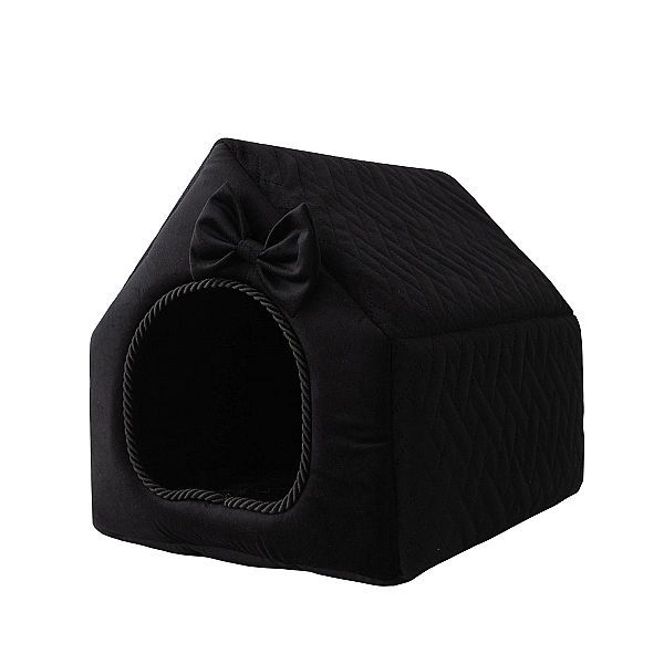 Legowisko domek prostokątny posłanie Royal Prestige R:2 CZARNE 44x37cm