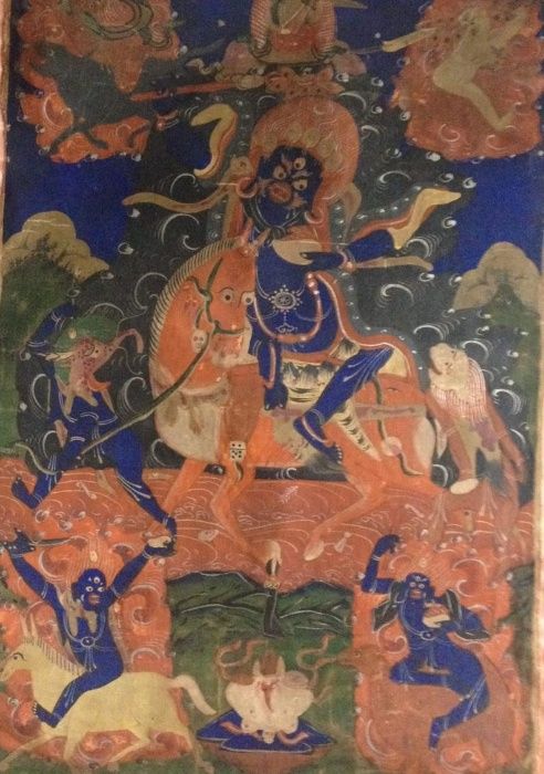 Tybetańska tanka Palden Lhamo. 19 wiek. 56x35 cm