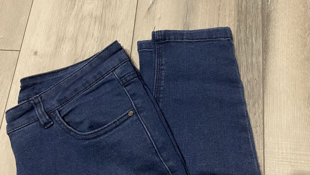 Spodnie damskie jeansy S granatowe