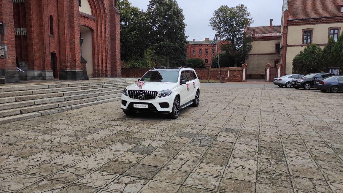 Auto do ślubu samochód do ślubu Biały Mercedes