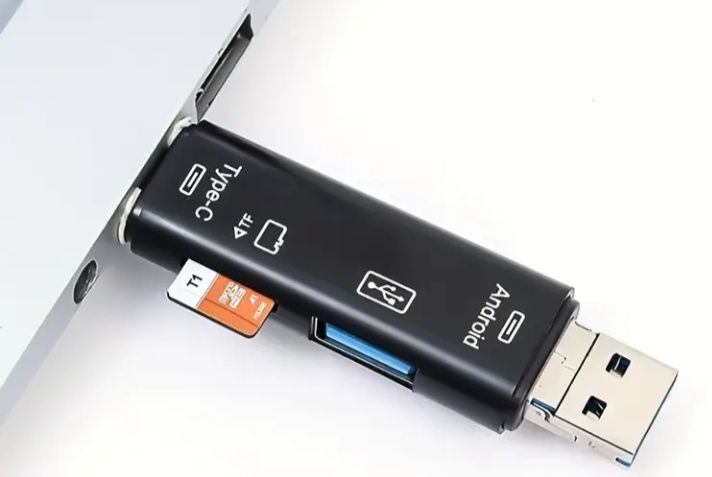 Кардридер 5 в 1.Для компьютера и телефона.