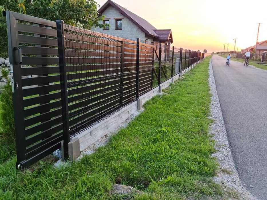 Ogrodzenia panelowe, panele ogrodzeniowe, płyta betonowa