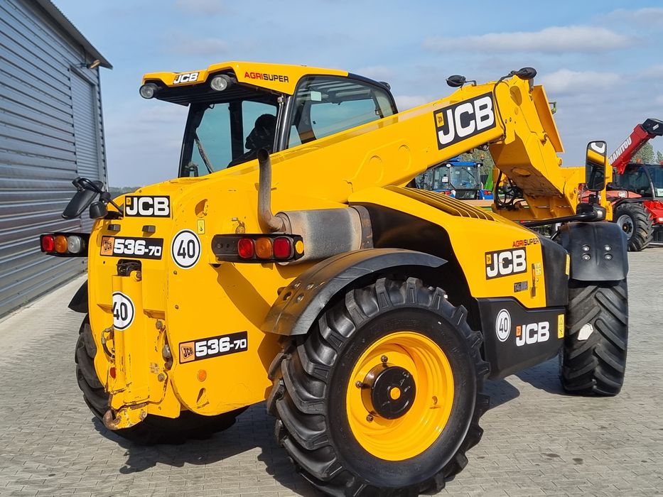 Ładowarka teleskopowa JCB 536-70 AgriPlus 14r, Widły, Klimatyzacja,