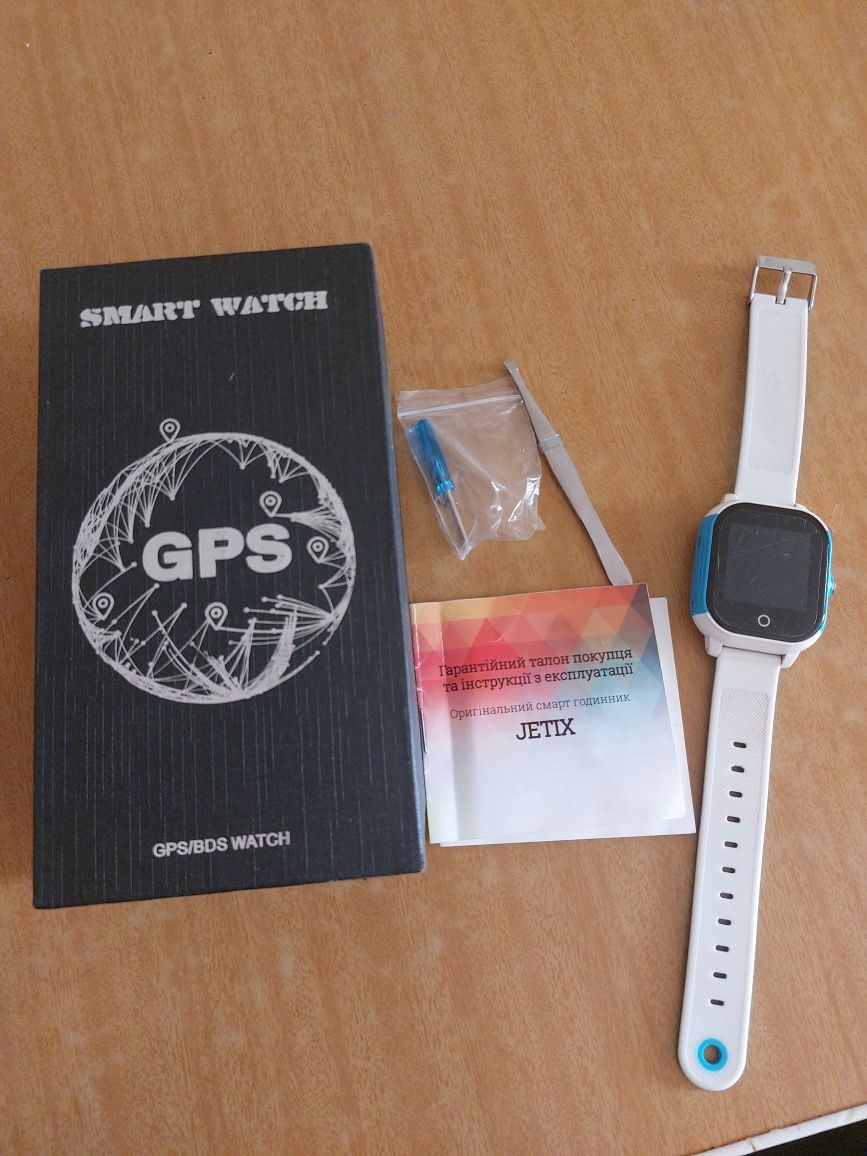 Детские водонепроницаемые смарт-часы с GPS JETIX DF50 Ellipse Aqua Blu