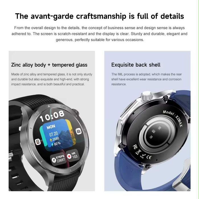 Смарт часы: DT WATCH X2. NFC.GPS. 1000mAh.Compass.