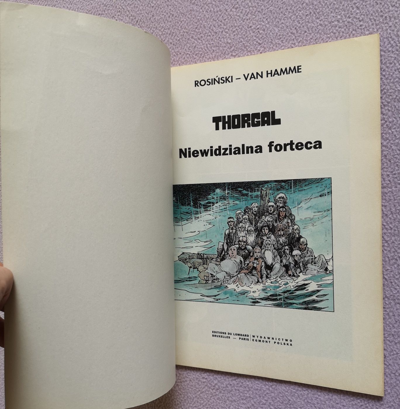 Komiks Thorgal - Niewidzialna forteca - I wydanie  1995 miękka okładka