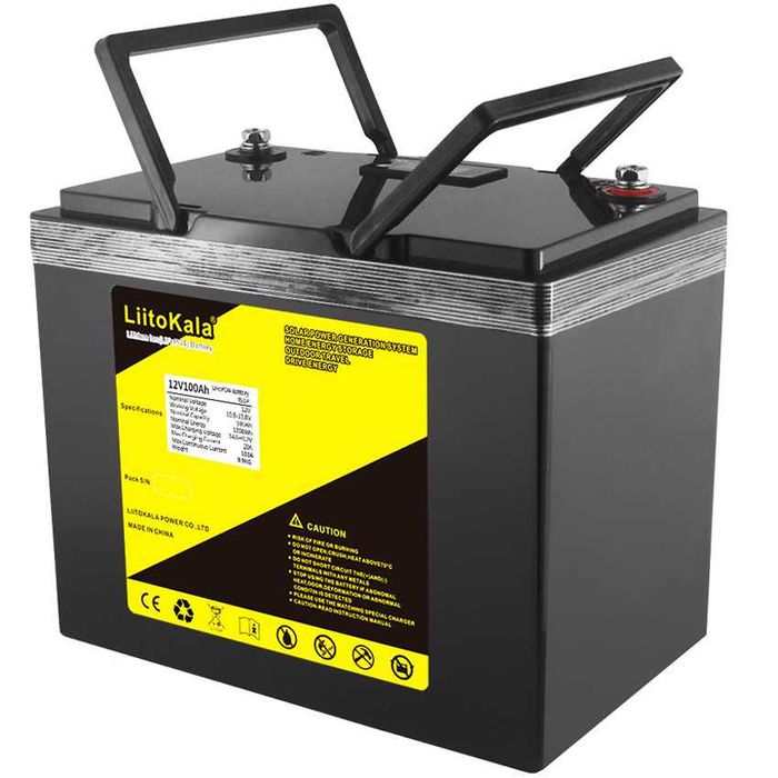 Аккумулятор АКБ LiitoKala LiFePO4 12V100Ah  LCD