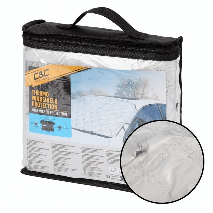 Osłona Antyszronowa na Szybę Samochodu i na Lusterka 145x100 cm