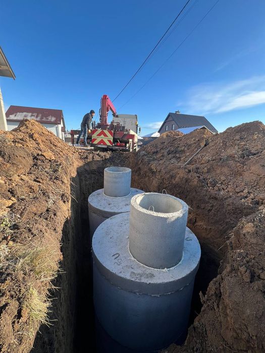 Септик під ключ, копка Канализаци, вигрибние ями траншеї, під ключ