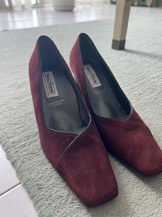Sapatos de veludo