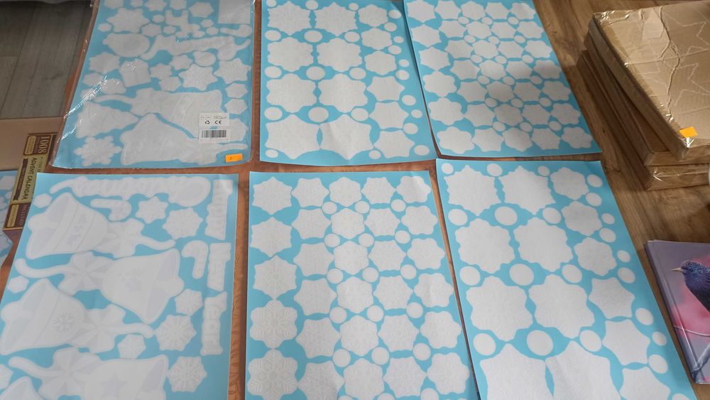 Zestaw 6 arkuszy z naklejkami Boże Narodzenie