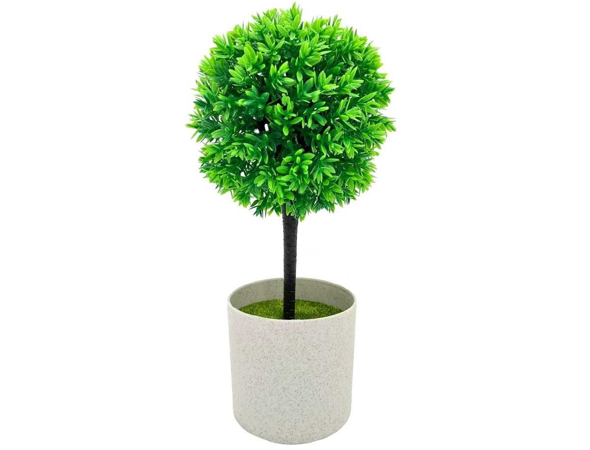 Bukszpan w doniczce roślina dekoracyjna kula sztuczne drzewko 25cm