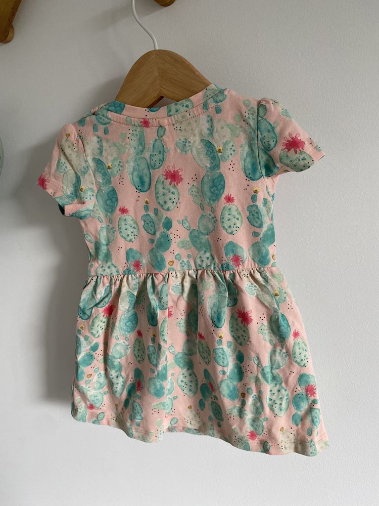 Sukienka Body name it letnia 62 w kaktusy róż miętowa jak newbie