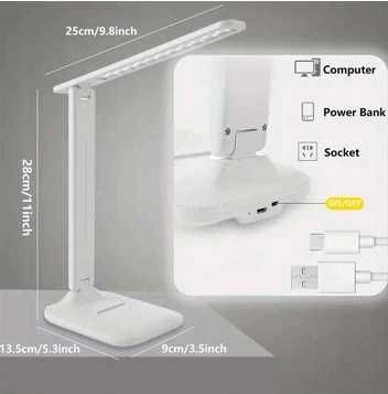 Lapka LED na biurko - 5W, USB-C