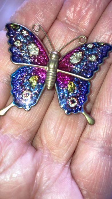 Брошки вінтажні метелики