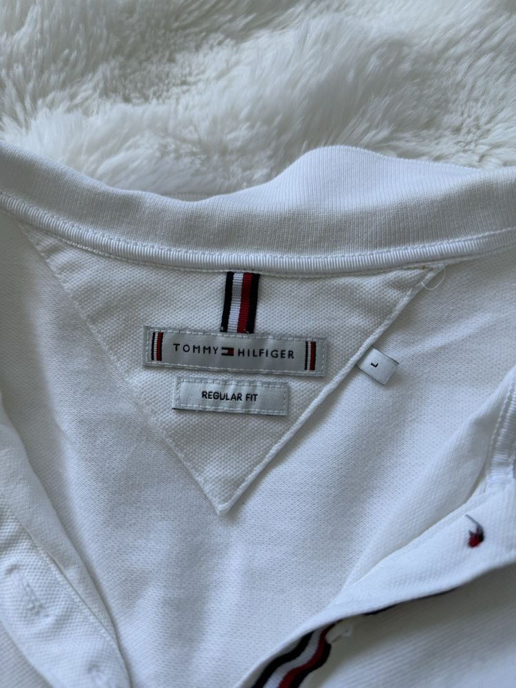 Damskie Polo Tommy Hilfiger biale L