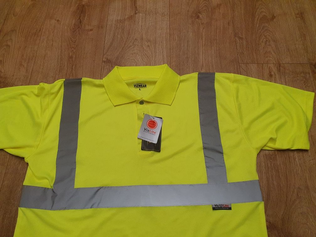 Nowa Koszulka sygnalizycyjna odblaskowa VIZWEAR r. L