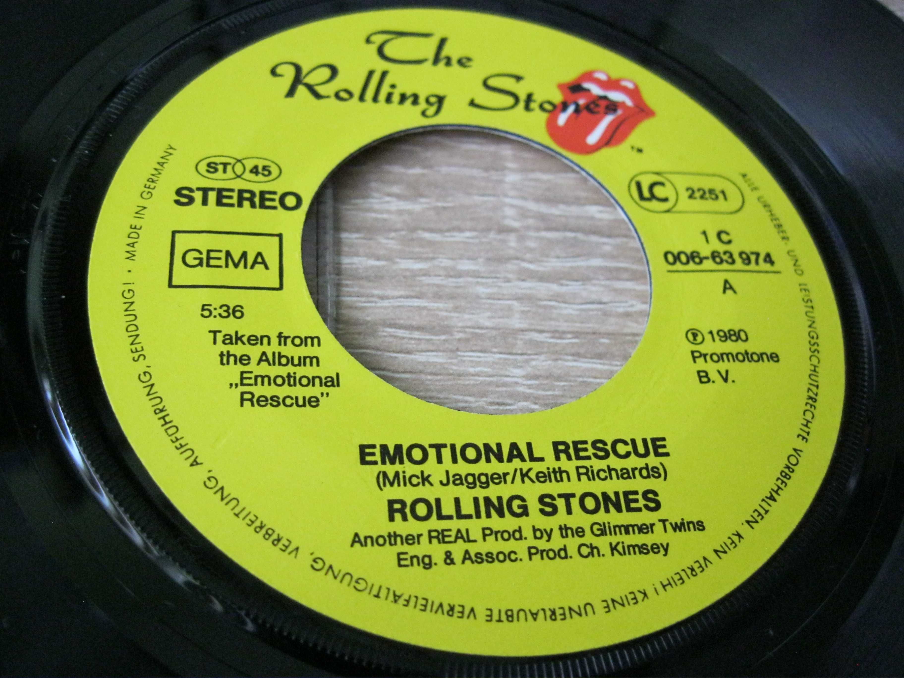 Winyl singiel The Rolling Stones – Emotional Rescue .