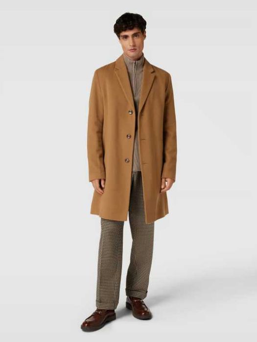 ORYGINALNY płaszcz męski Hugo Boss Hyde M 48 camel zimowy jesienny
