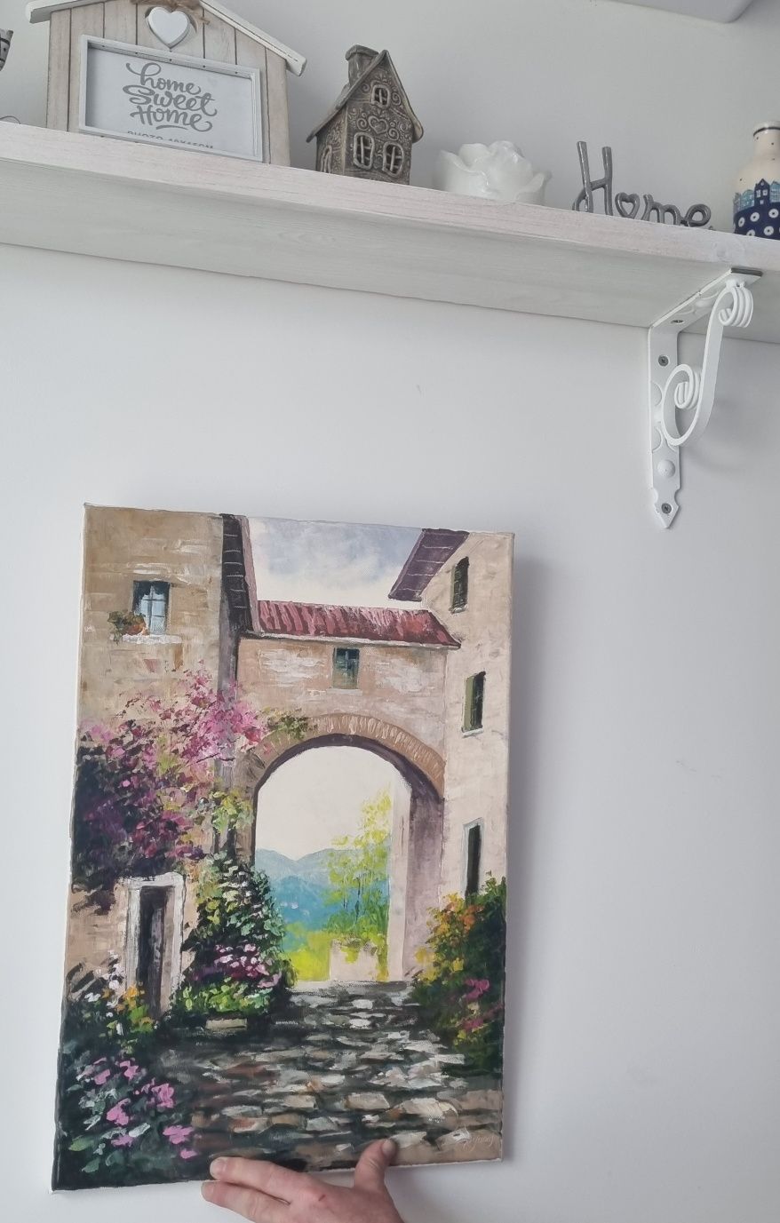 Obraz Toskania, ręcznie malowany