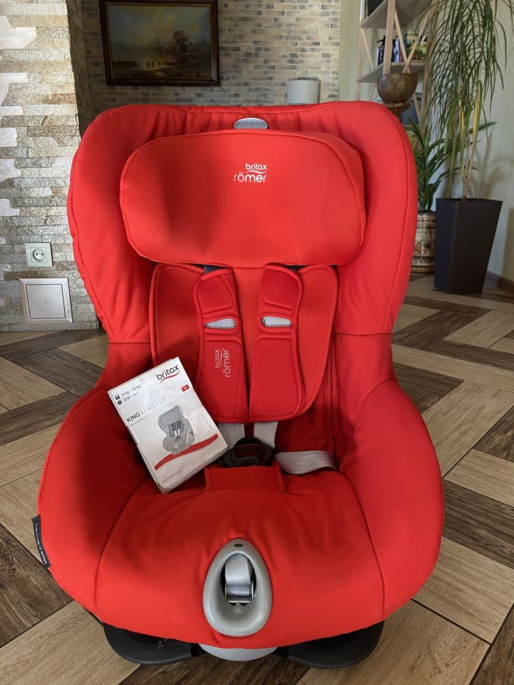 Автокрісло Romer britax king 2 LS Fire red black series 9-18 кг