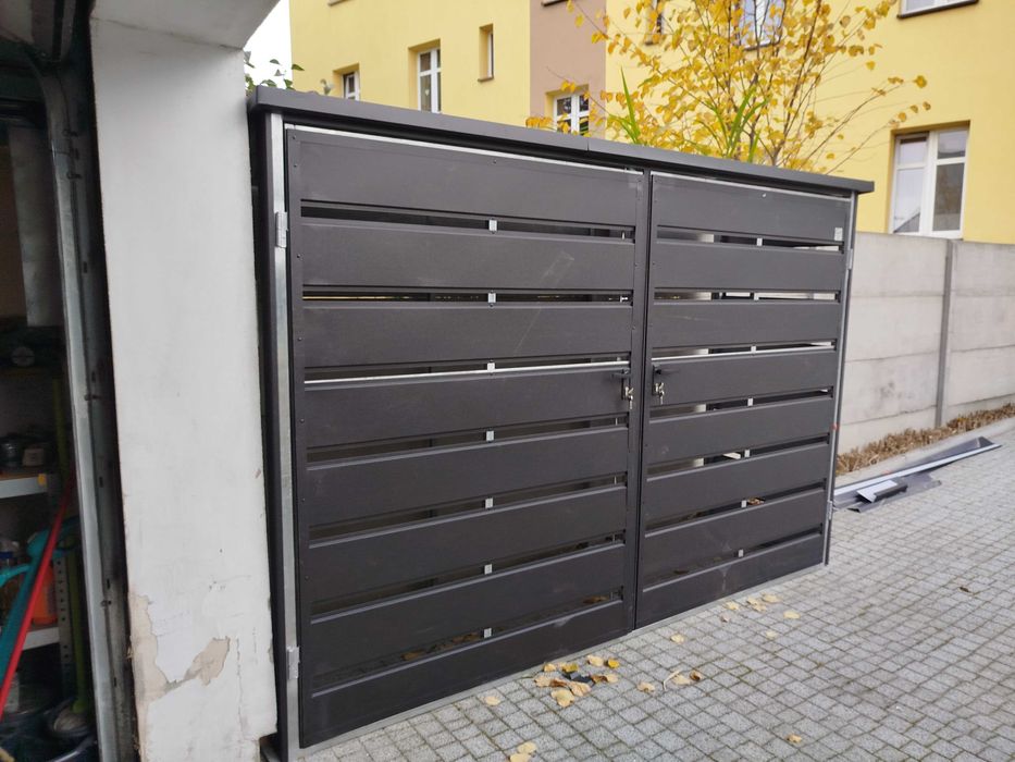 Panelowa Wiata Śmietnikowa Dowolny Kolor