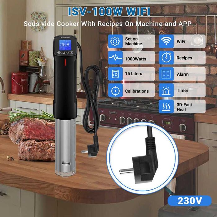 Термостат Caso Inkbird WiFi Су вид від Сувид Sous Vide