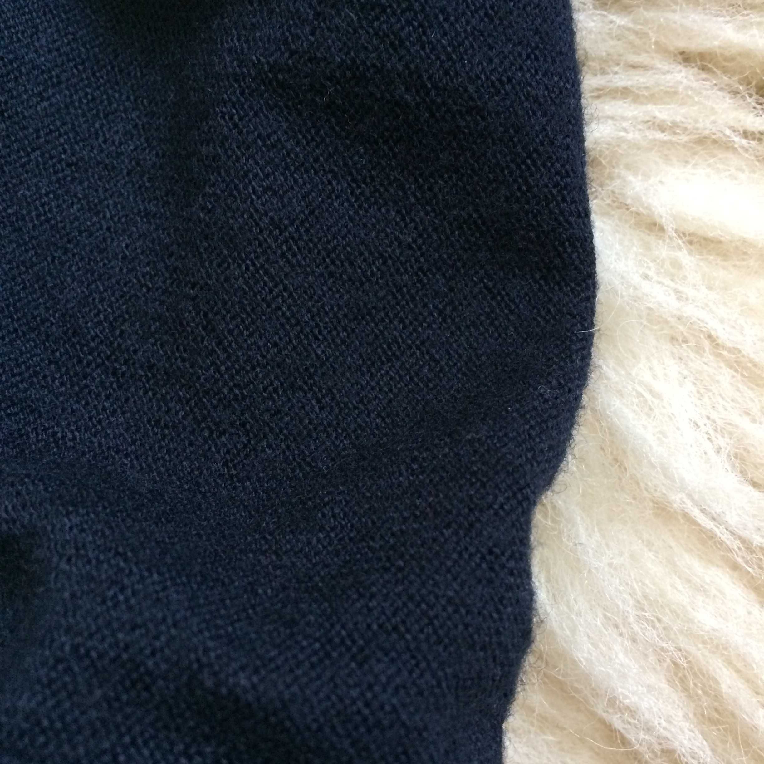 Katag sweter męski kardigan granatowy wełna merino wool elegancki L