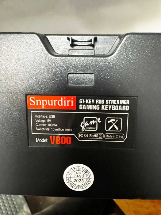 Snpurdiri V800 дротова ігрова клавіатура Міні-клавіатура зі RGB. СТОК.