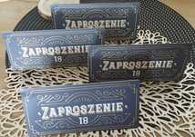 Zaproszenia na 18-tkę.