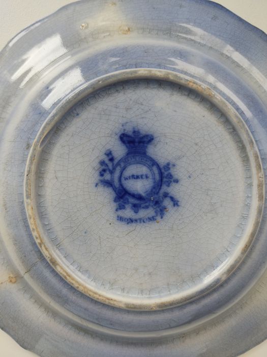 Prato Kirkee em faiança Inglesa da J. Meir & Son do Séc XIX