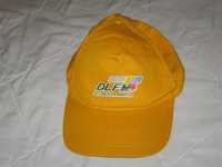 czapka z daszkiem żółta uniwersalna bawełna DLFM Włochy
