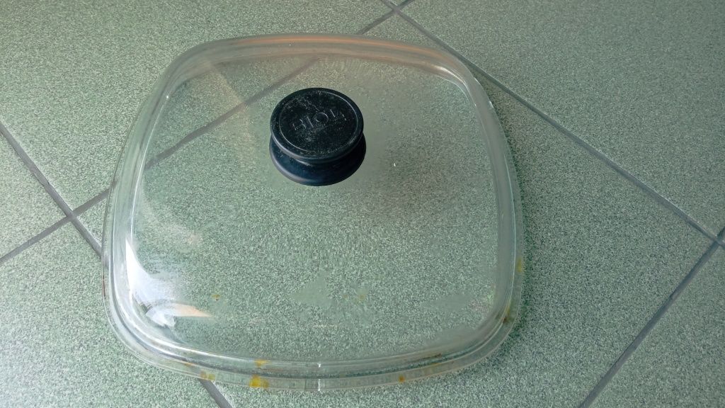 Квадратная стеклянная крышка для гриль сковороды Biol