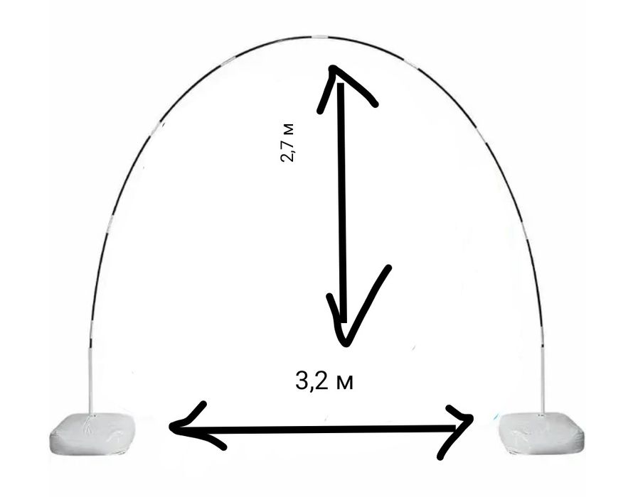 Здам в оренду розбірний пластиковий каркас-арку для фотозони