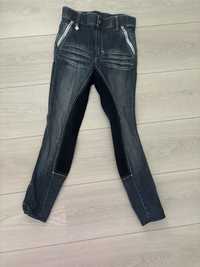 CRW bryczesy jeansowe elastyczne r.140