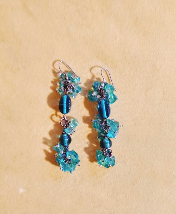 kolczyki wiszące orientalne boho