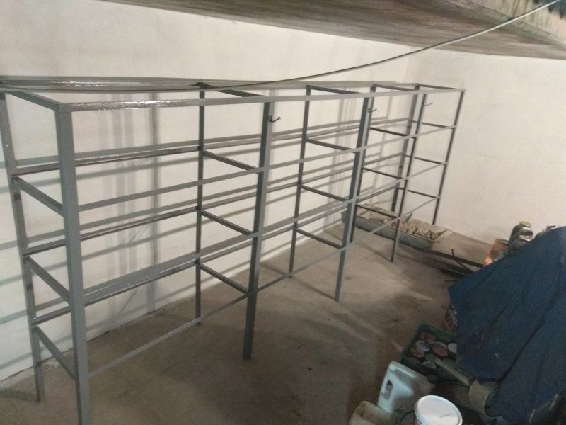 Стеллаж в гараж, из металла разборный