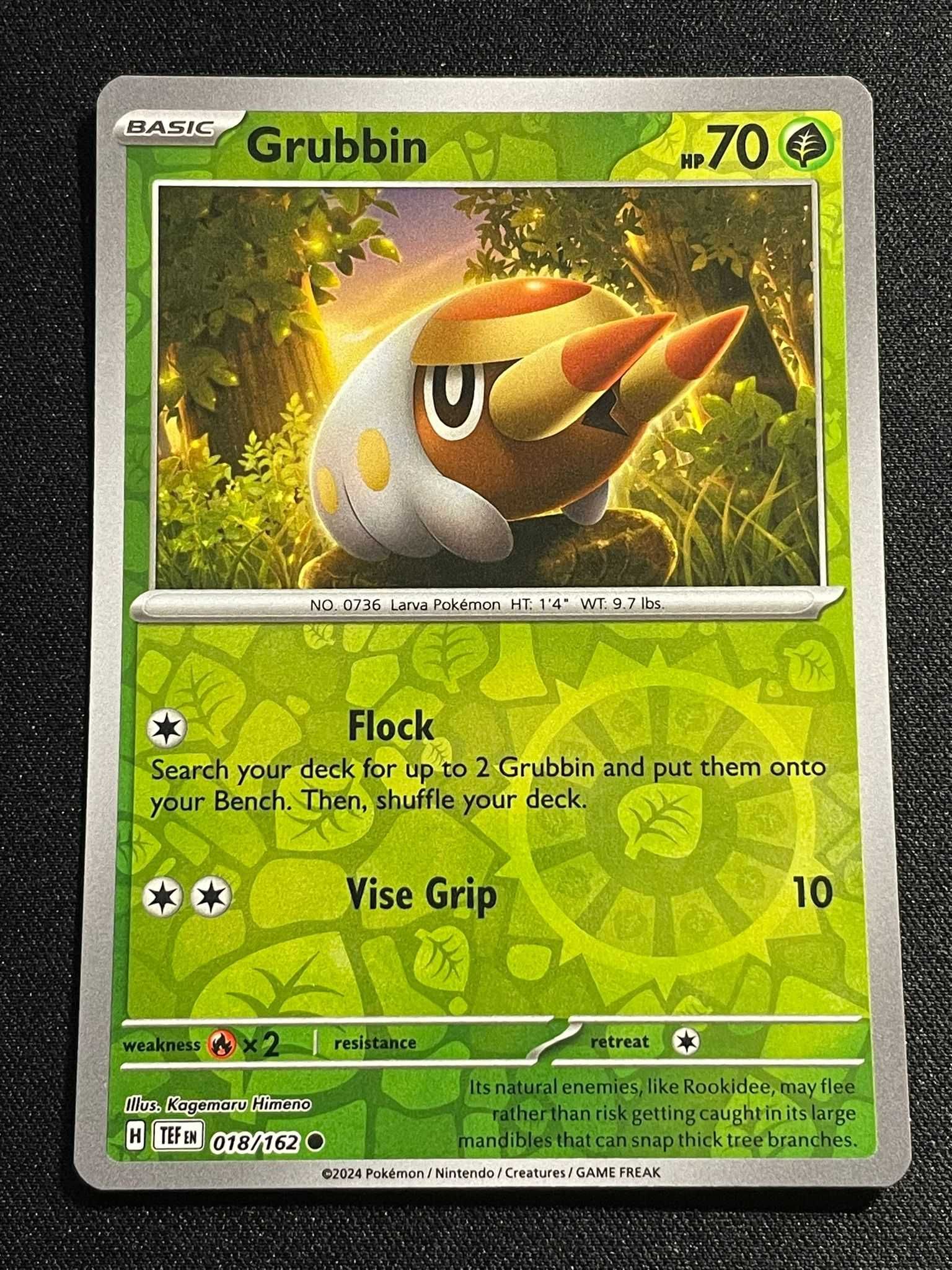 Carta Pokémon Grubbin 18/162 Temporal Forces