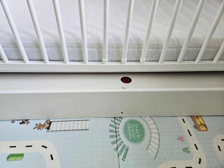 Łóżeczko / tapczanik Klupś 140x70 z szufladą, materac,