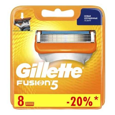 ОРИГИНАЛЬНЫЕ Лезвия кассеты Gillette Fusion