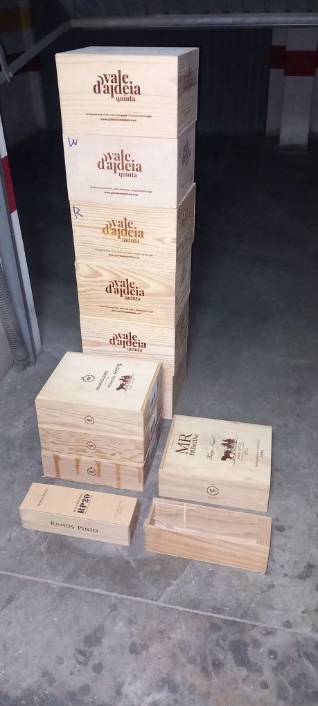 Caixas de Madeira de vinho