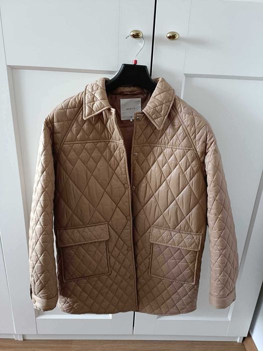 Kurta beżowa pikowana - stradivarius