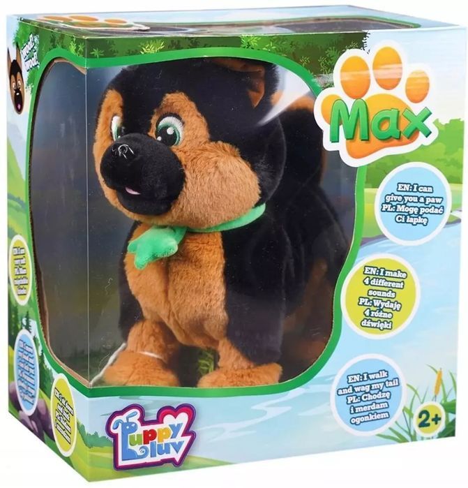 Luppy Luv owczarek niemiecki interaktywny piesek. TM Toys